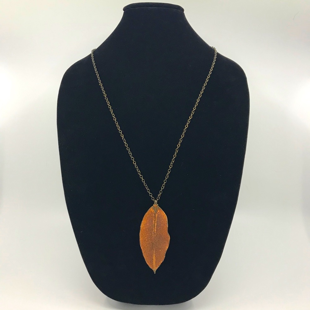 Copper Leaf Necklace